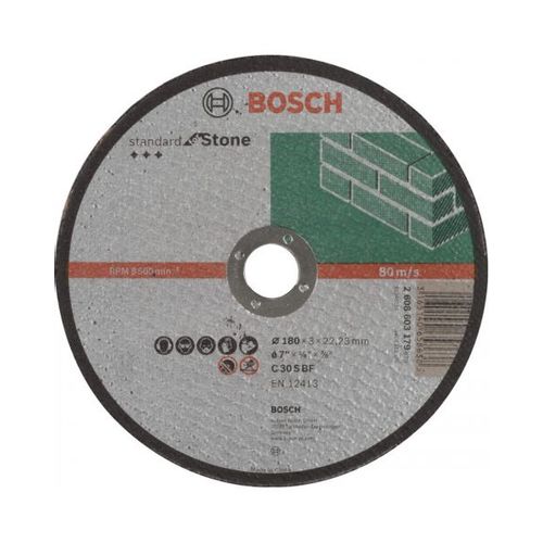 Bosch rezna ploča ravna Standard for Stone C 30 S BF, 180 mm, 22,23 mm, 3,0 mm - 2608603179 slika 1