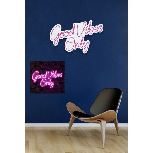 Wallity Good Vibes Only 2 - Pink Pink Decorative Plastic Led Lighting slika 3