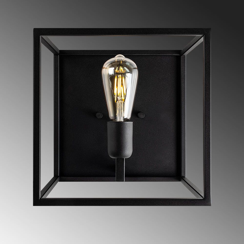 Zidna Lampa Kafes - 13750, boje: Crna slika 7
