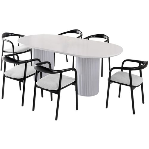 LI - 934 White Dining Table slika 2