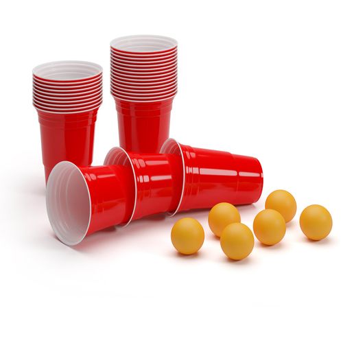 BeerCup Backspin Beer Pong stol, Smeđa slika 3