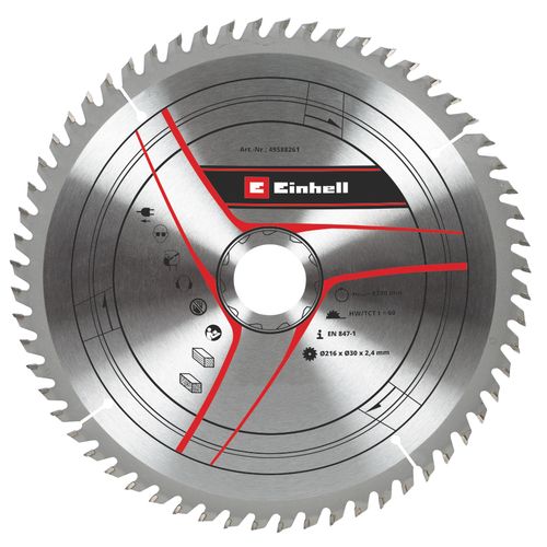 Einhell Pribor za stacionarne / preklopne testere TCT Rezni list 216x30x2,8 T60 slika 1