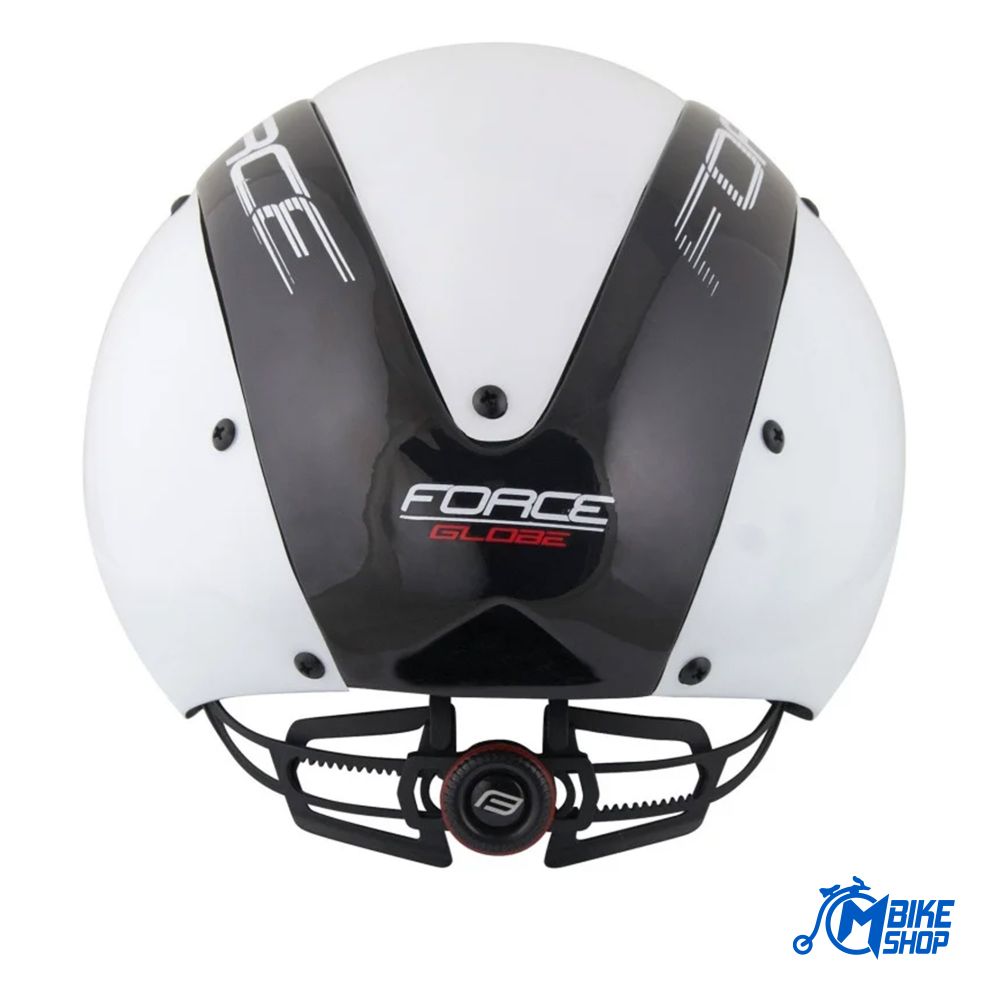 Force Kaciga Globe Timetrial White/Black S-M slika 3