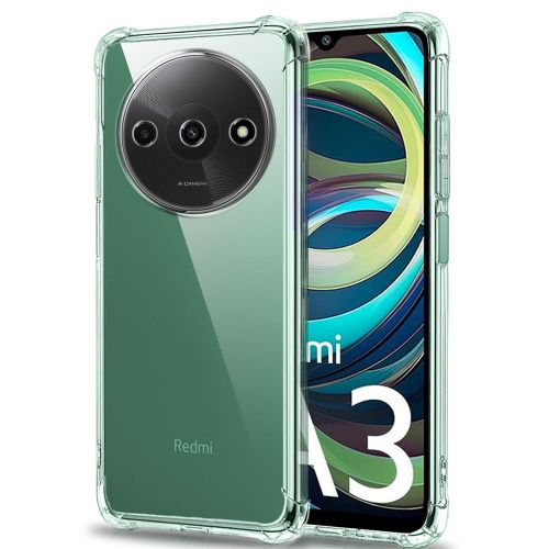 Techsuit Shockproof Clear Silicone prozirna maskica otporna na udarce za Xiaomi Redmi A3 slika 1