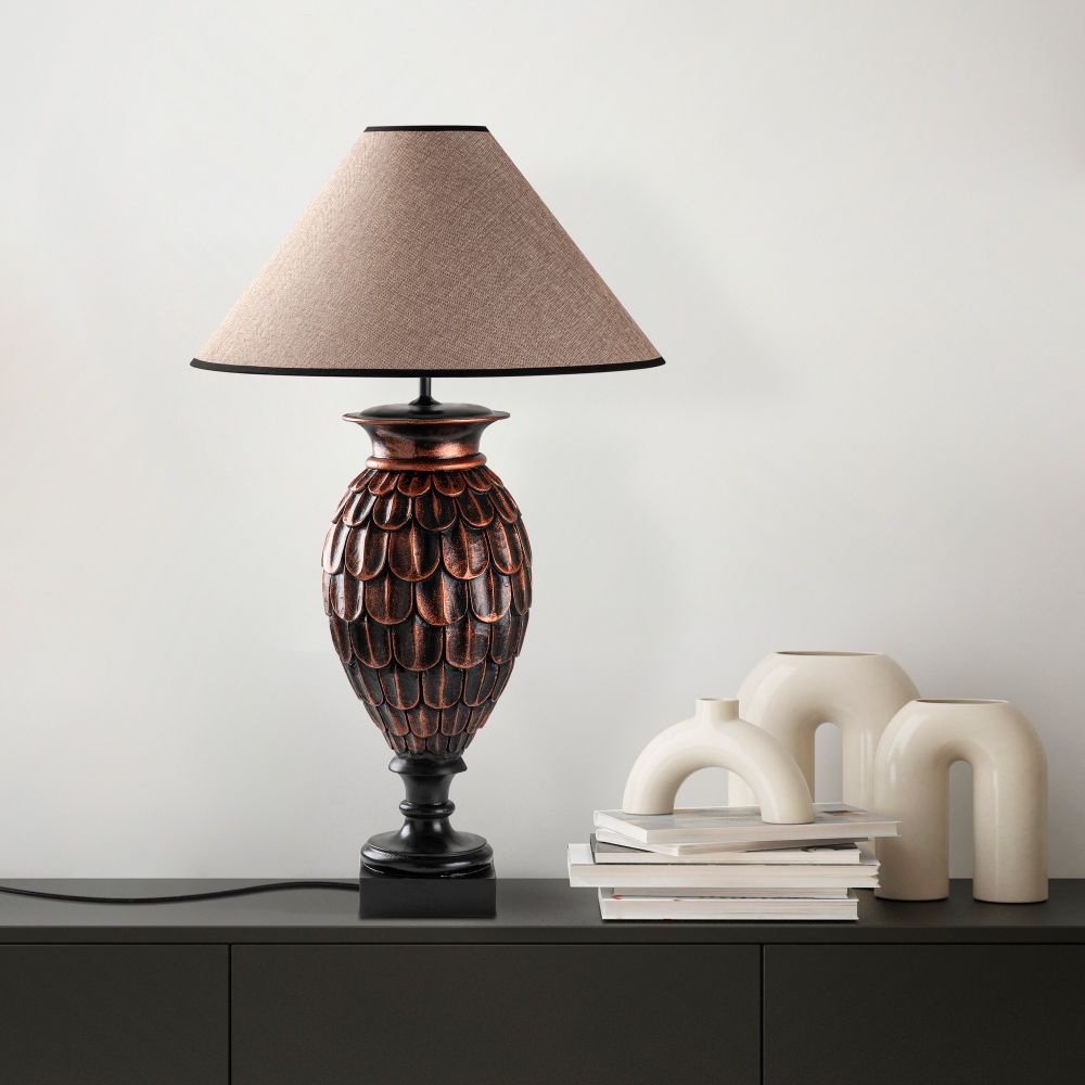 ELEGANZE-5304 Smeđa Stolna Lampa slika 1