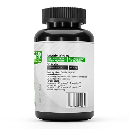 L-Carnitine Acetyl The nutrition 150 kapsula slika 2