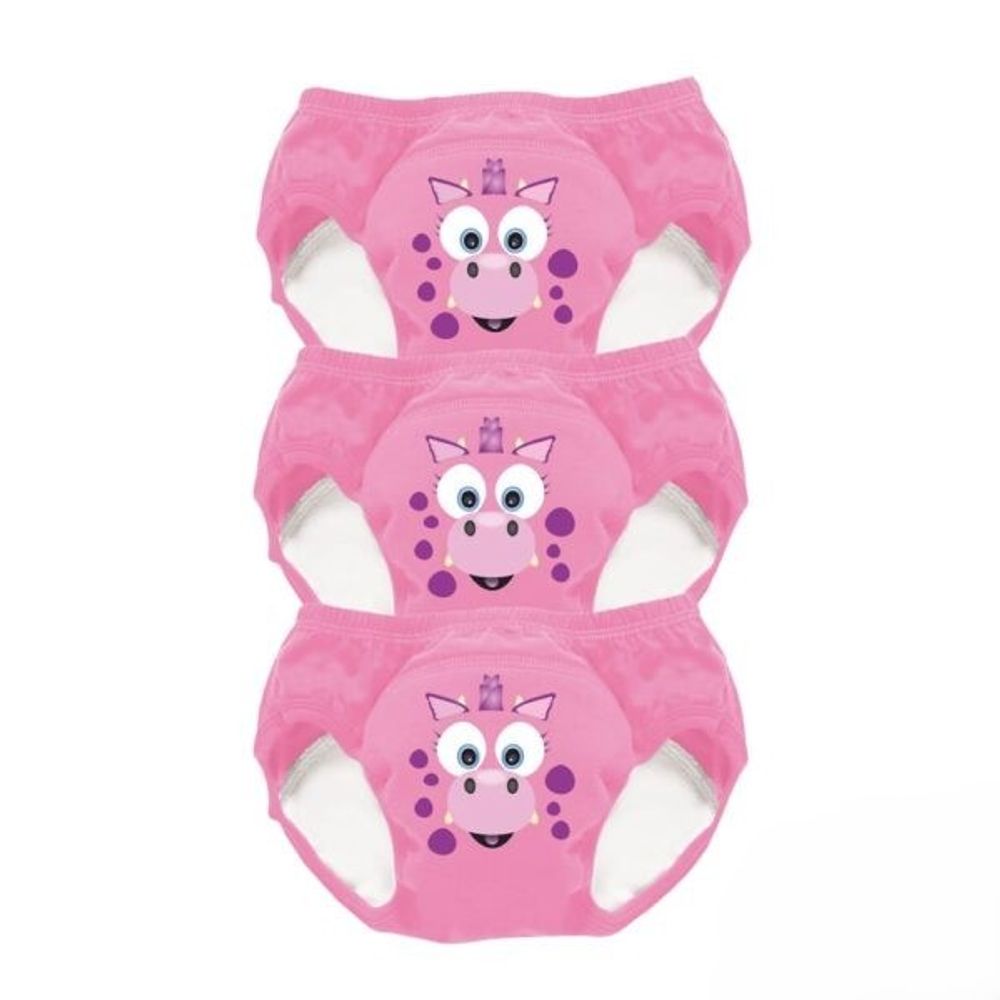 My Little Pamučne višekratne gaćice za odvikavanje od pelena, 3kom (18-24m) - Pink Dragon slika 1