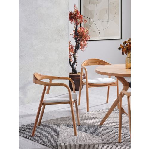 Lindy - Natural Natural Dining Table & Chairs Set (4 Pieces) slika 5