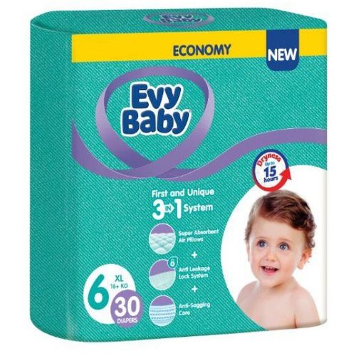 Evy Baby Pelene Twin 6XL 15-30kg, 30kom 3u1 slika 1