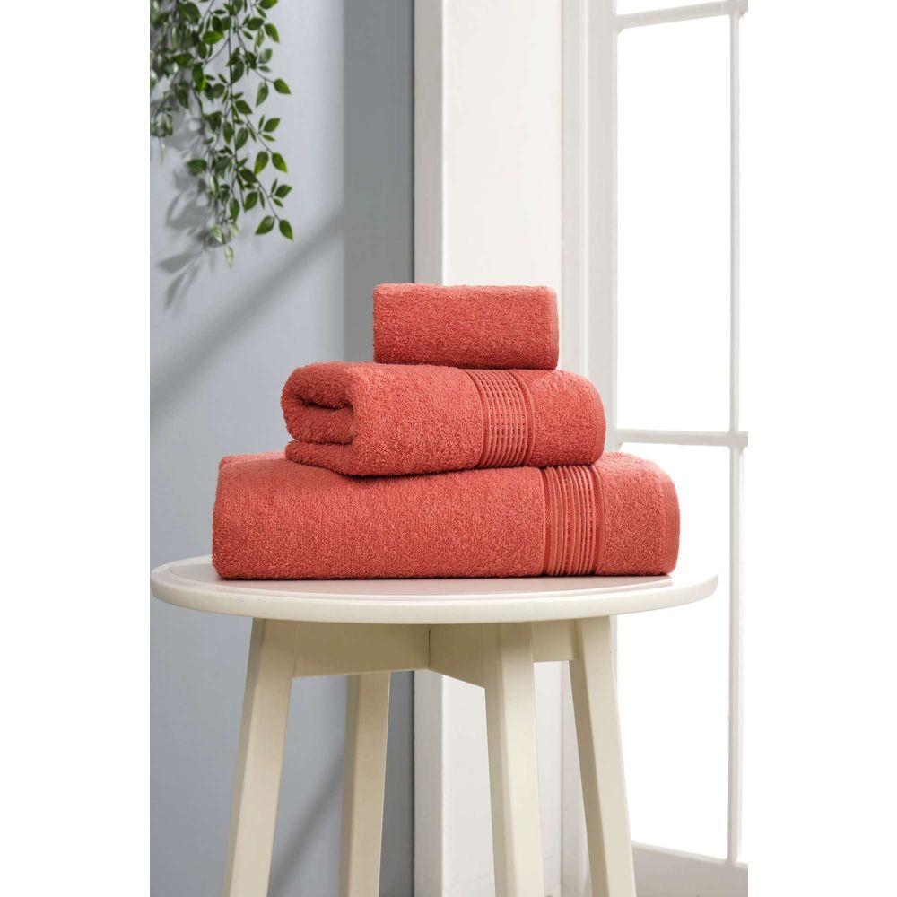 Set peškira (3 komada) Ezgi - Crvena boja slika 1