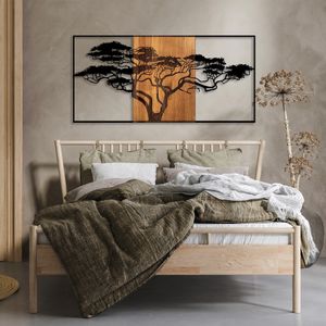 Dekorativni Zidni Ukras - Acacia Tree 328 u Boji Crnog Oraha