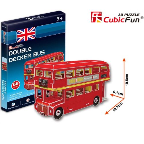 Cubicfun 3D puzle Double Decker bus slika 2