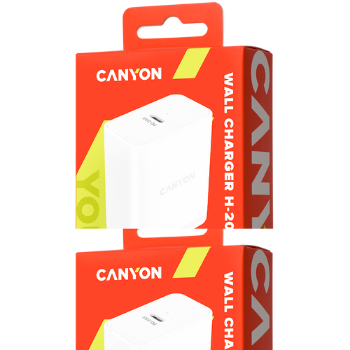 Canyon, PD WALL Charger, Input: 110V-240V, Output:PD 20W, Eu plug, Over-load, over-heated, over-current and short circuit protection Compliant with CE RoHs,ERP. Size: 89*46*26.5mm, 52g, White slika 4