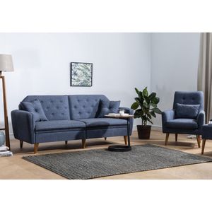 Atelier Del Sofa Terra-TKM06-1048 Dark Blue Sofa-Bed Set