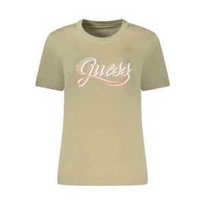 GUESS JEANS GREEN WOMEN'S SHORT SLEEVE T-SHIRT