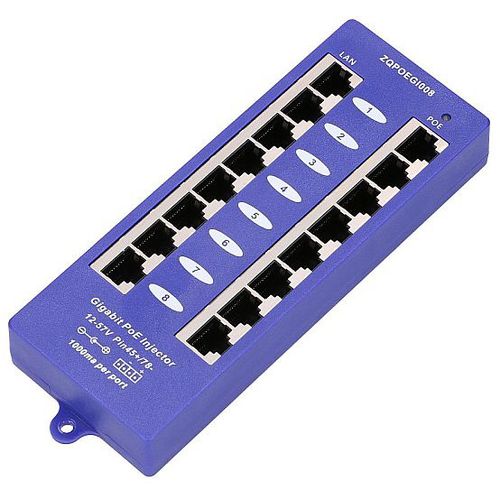 EXTRALINK POE INJECTOR 8 PORT GIGABIT slika 1