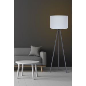 Opviq 131 Belo-Siva Podna Lampa