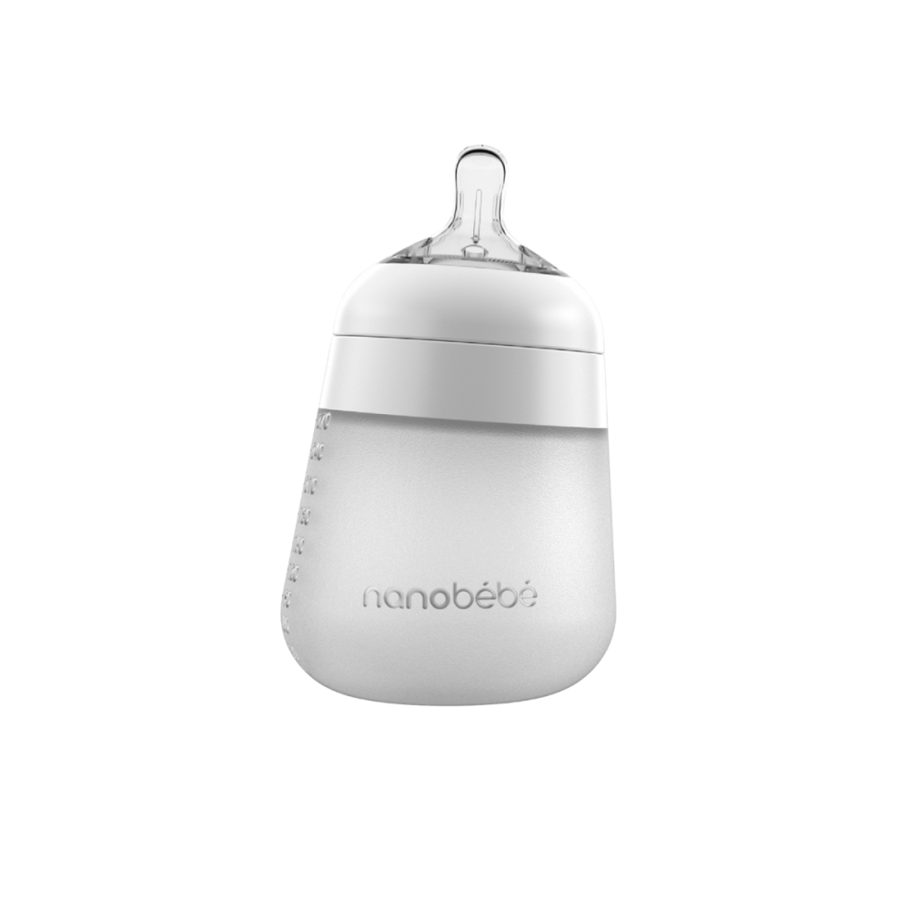 Nanobébé® Silikonska flašica Flexy 270ml, Bijela slika 1