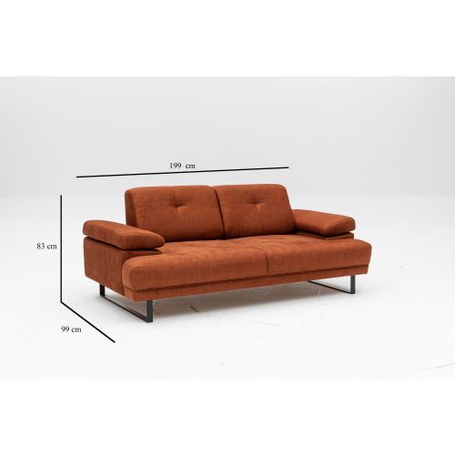 Atelier Del Sofa Dvosjed MUSTANG narančasti, Mustang - Orange slika 4