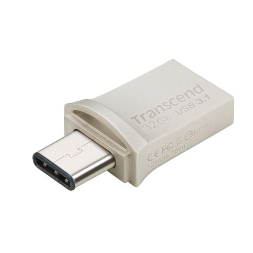 Transcend TS32GJF890S USB 32 GB JetFlash 890S, USB3.1, USB Type-C, OTG, 90/30 MB/s, Metalic, Ultra slim, Silver slika 6