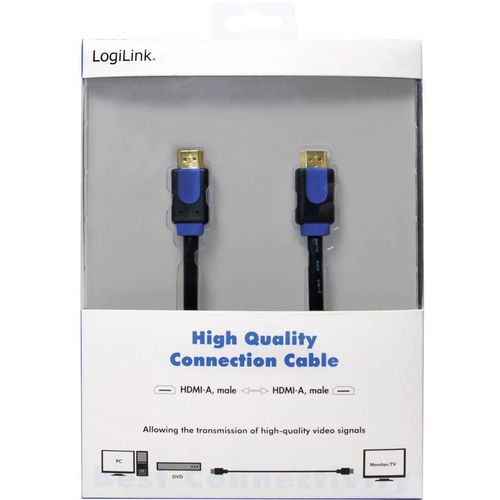 LogiLink HDMI priključni kabel HDMI A utikač, HDMI A utikač 10.00 m crna CHB1110  HDMI kabel slika 4