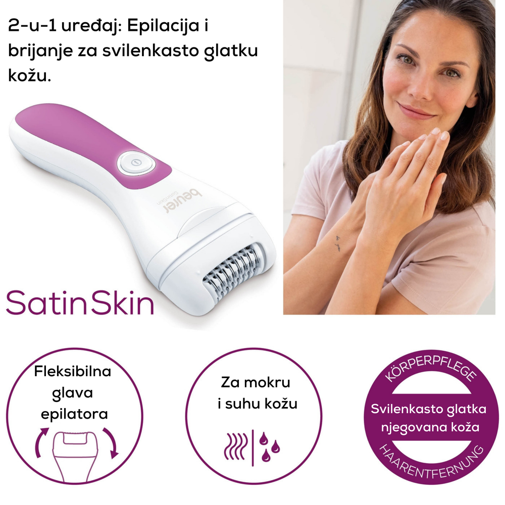 Beurer Epilator 2U1 HL 76 Wet&Dry slika 3