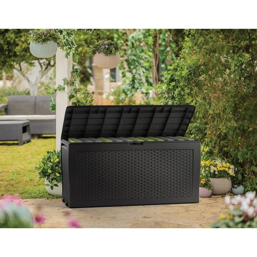 KeTer Samoa Rattan Box vrtni spremnik 270L grafitno/sivi slika 2