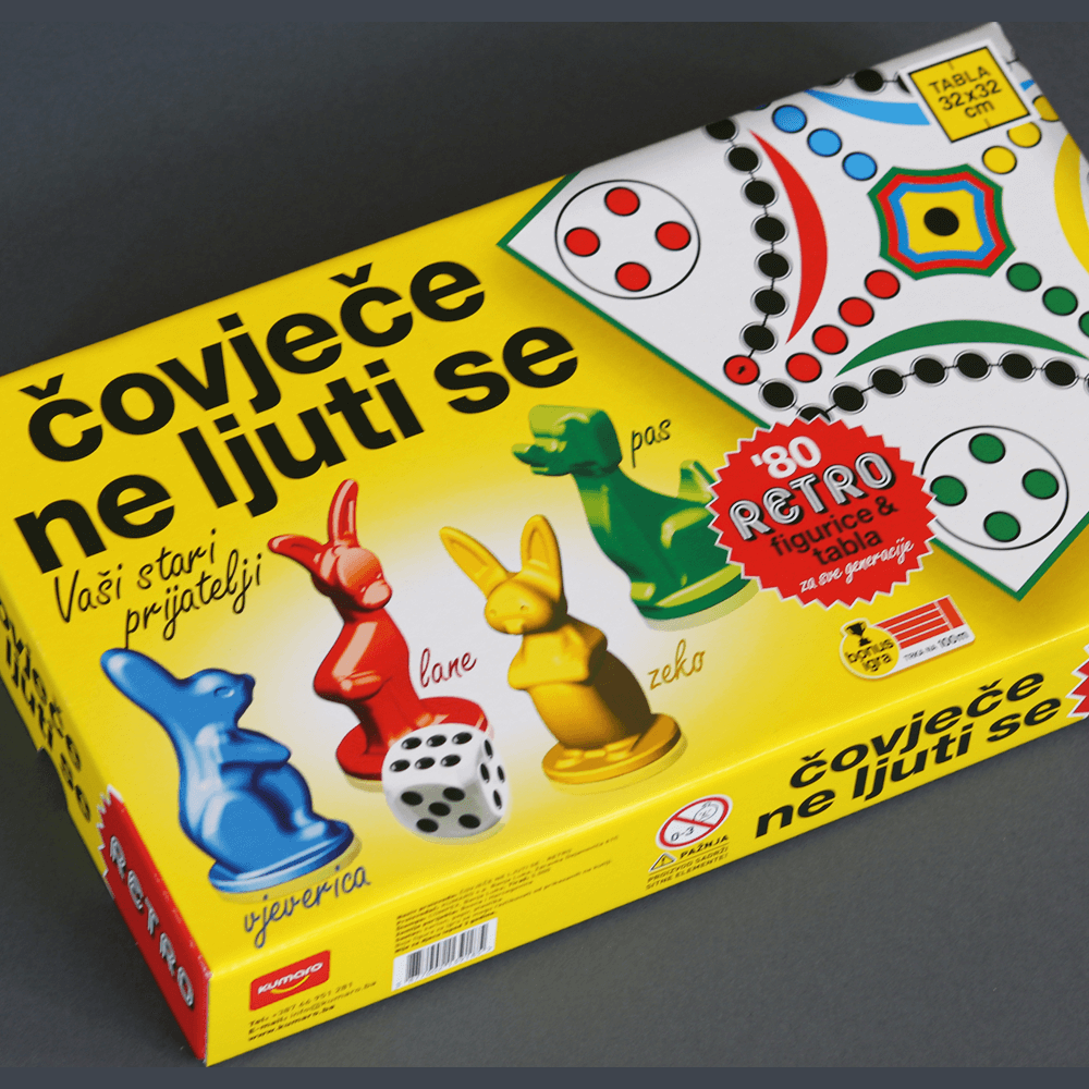 Kumaro Društvena igra Čovječe ne ljuti se - Retro slika 2