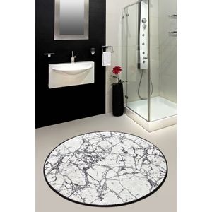 Marble (140 cm) - White Multicolor Bathmat