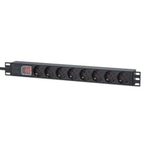 PDU kabl Intellinet 715126 19"/1U sa 8 utilnica/prekidač/2m