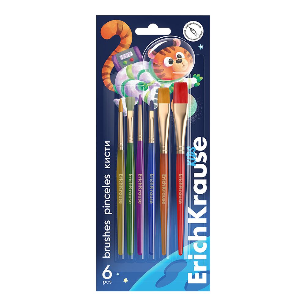 Kist ErichKrause za temperu i vodene bojice Kids Space Animals blister 6/1 slika 1