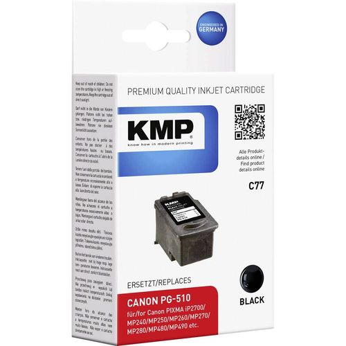 KMP tinta zamijenjen Canon PG-510 kompatibilan  crn C77 1511,4001 slika 1