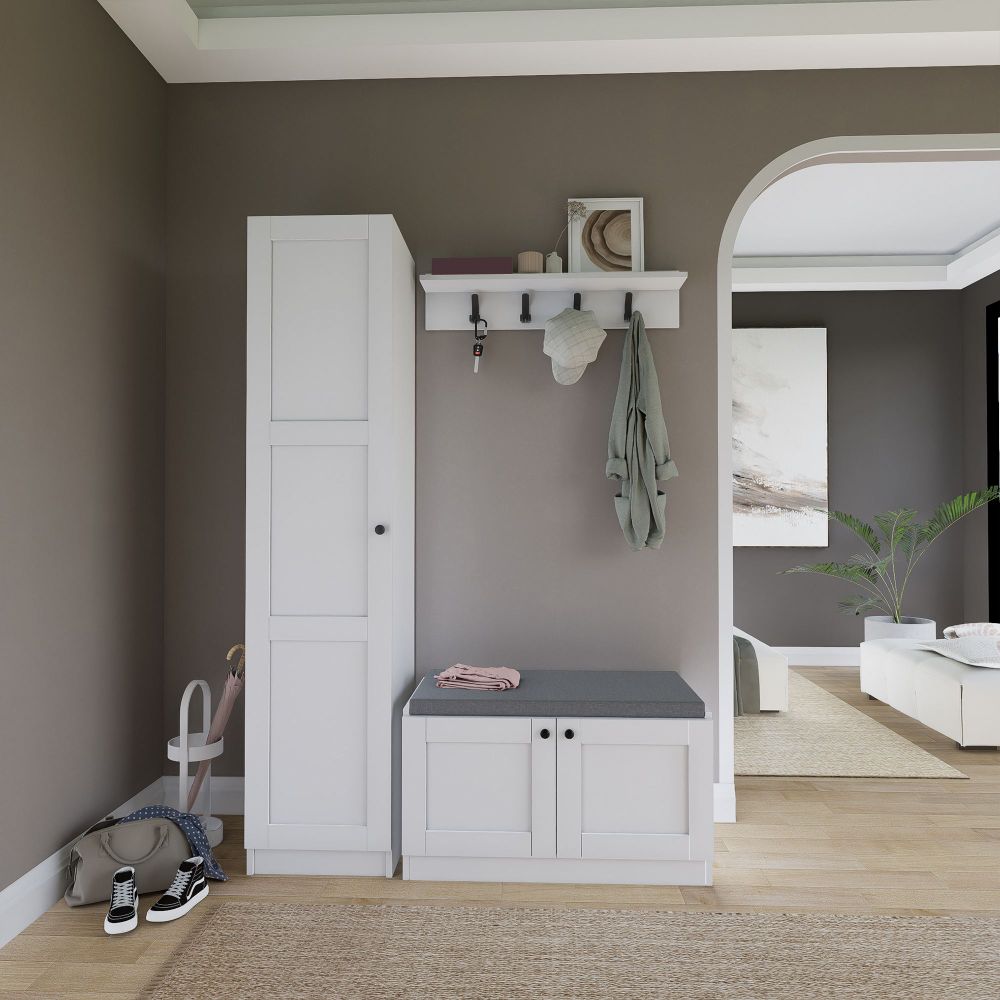 Hall stand Lucas 1600-54 - Bijela boja slika 3
