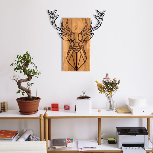Deer Black
Walnut Decorative Wooden Wall Accessory slika 3
