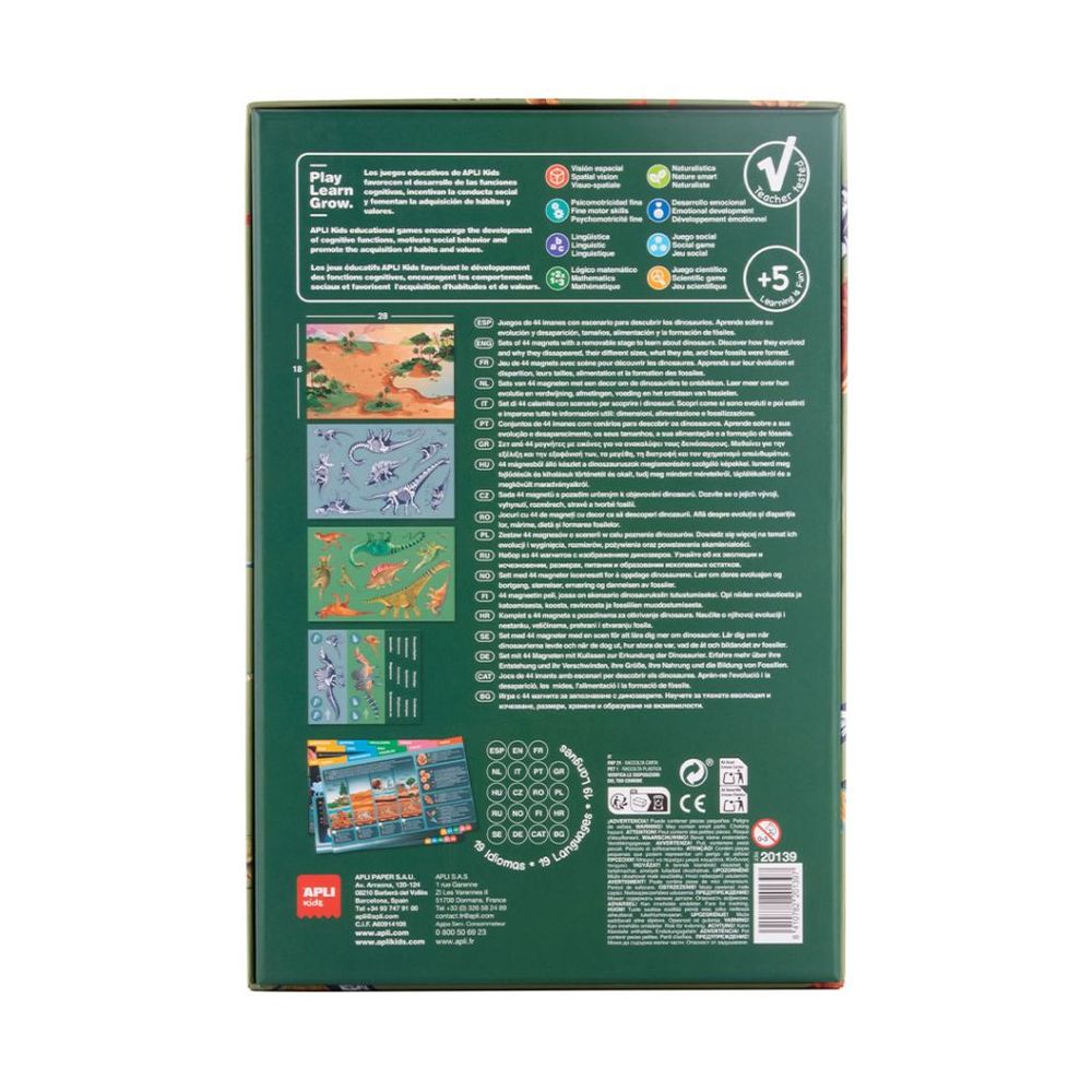 Igra Apli magnetna ploča dinosauri 20139 slika 2