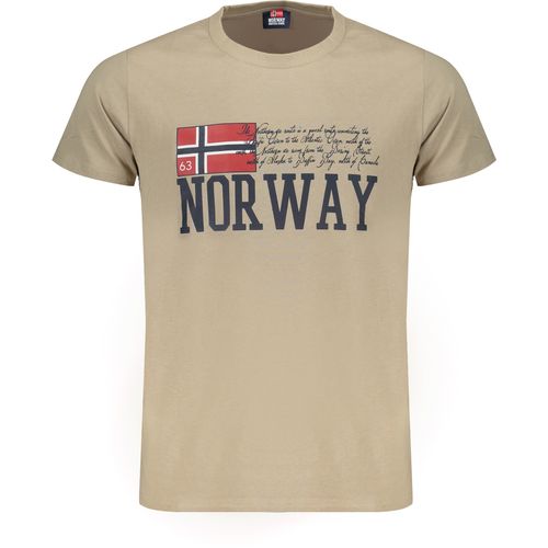 NORWAY 1963 BEIGE MEN'S SHORT SLEEVE T-SHIRT slika 1