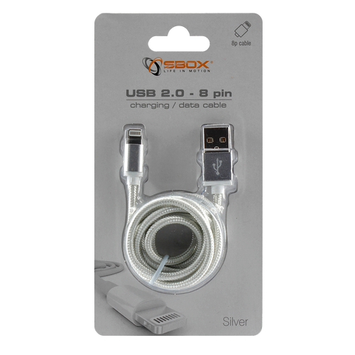 KABEL SBOX USB -> iPh.7 M/M 1,5M Blister Srebrni  slika 7