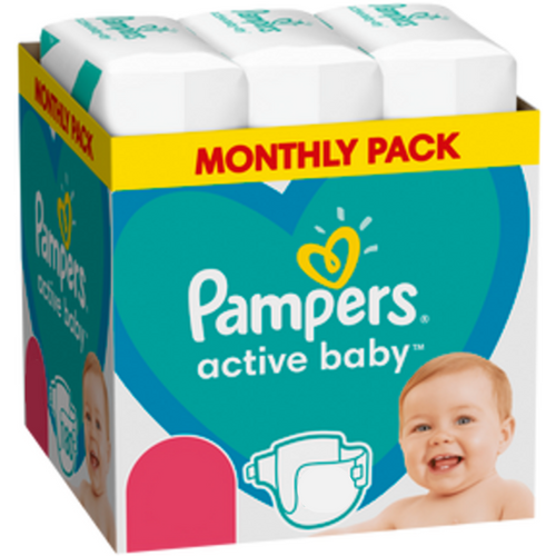 Pampers Active baby - mesečno pakovanje pelena XXL slika 2