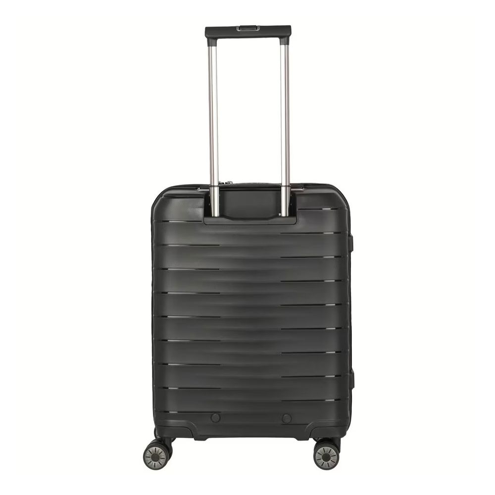 Travelite kofer 55 cm ABS Mooby sa prednjim džepom, 076846-01, crni slika 3