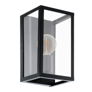 Eglo zidna lampa 'Charterhouse' - crna/staklo
