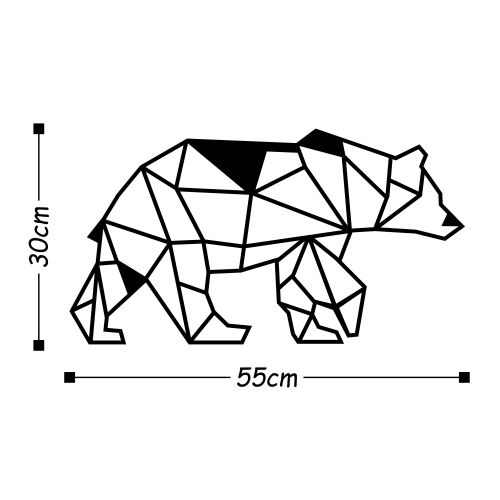 Wallity Metalna zidna dekoracija, Bear2 slika 3