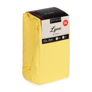 Pamučna plahta s gumicom Svilanit Lyon XXL yellow 160x200 cm