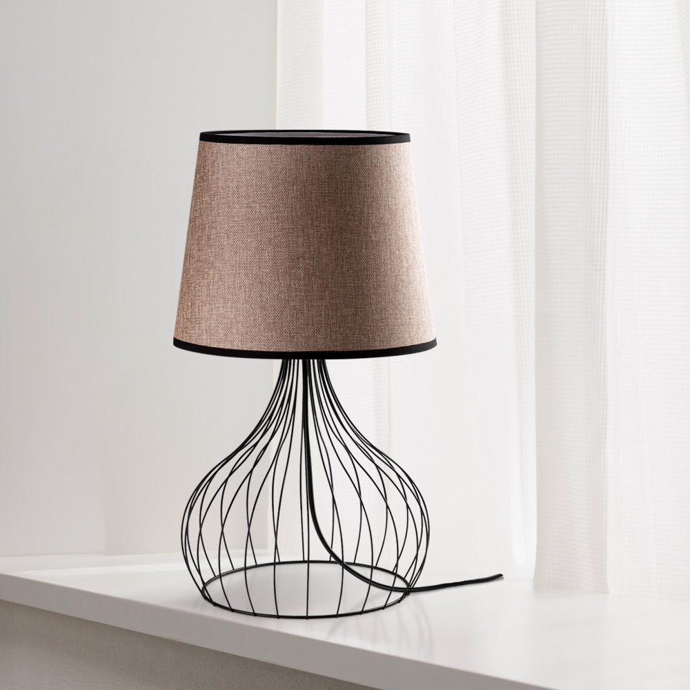 Telıs - 5393 Crna i Smeđa Stolna Lampa slika 3