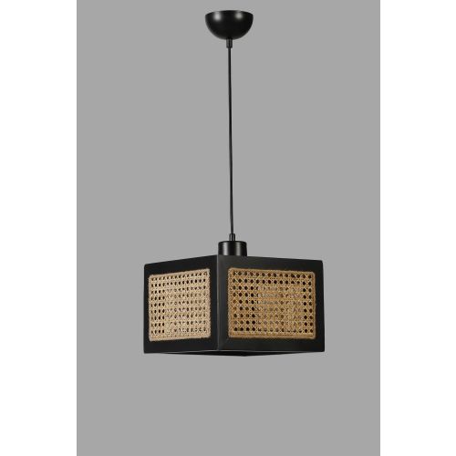 Kumsal Büyük Tekli Siyah Rattan Avize Rattan
Black Chandelier slika 3