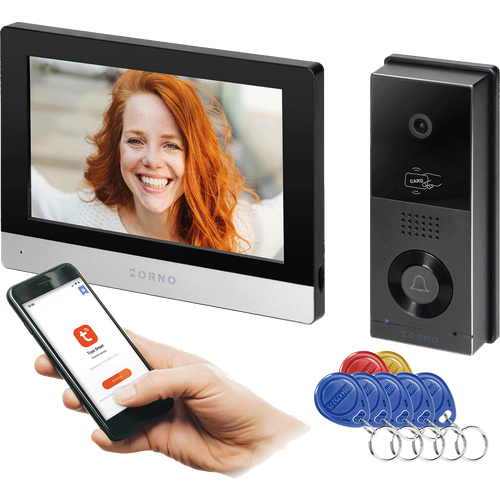 Orno Video interfon 8", set, Full HD, WiFI, RFID, IP65, Xiran - OR-VID-MA-1079/B slika 1