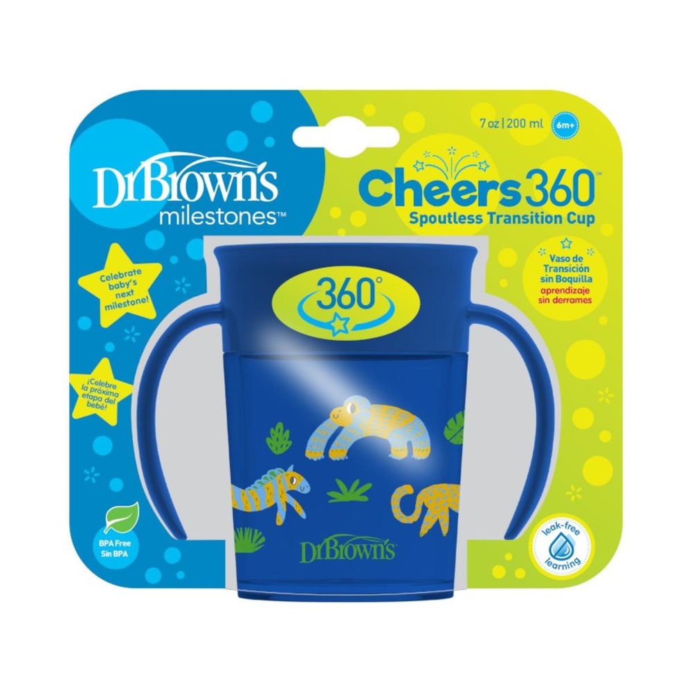Dr Brown's Čaša za bebe 360° Tc71006 200ml, Plava  slika 5