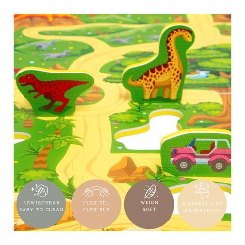 Hakuna puzzle podloga za djecu - safari dinosauri 120 x 120 x 1.2 cm slika 3