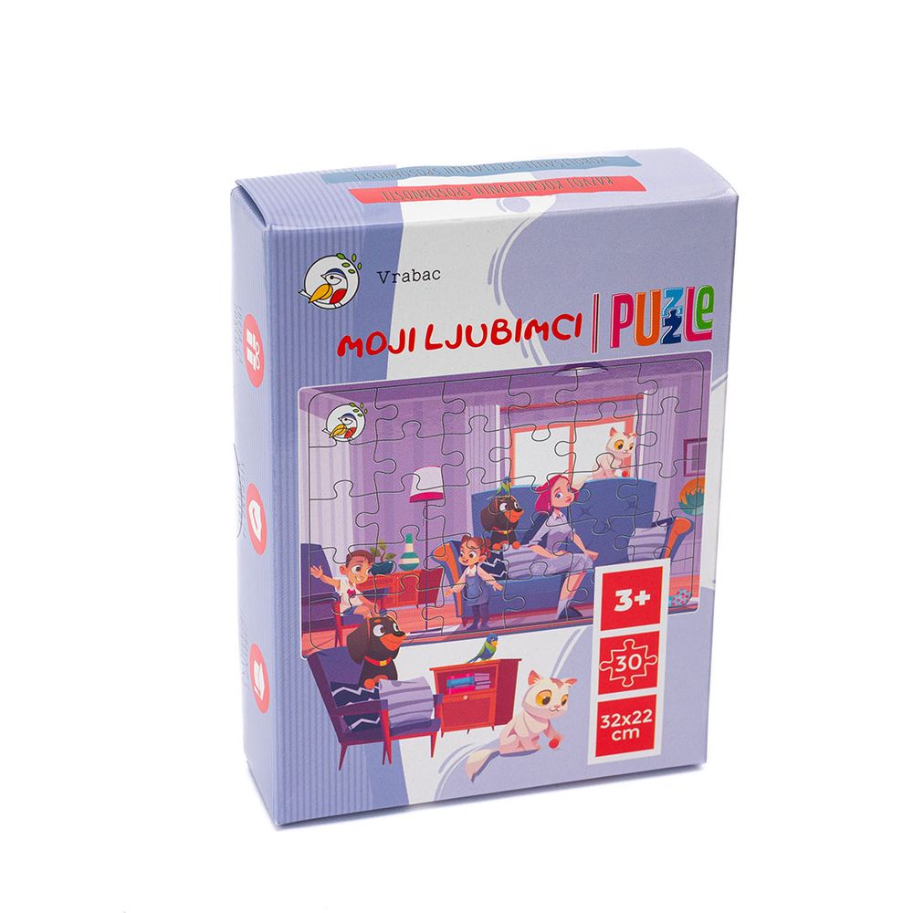 Vrabac Chippy puzle Moji ljubimci, 30 dijelova slika 1