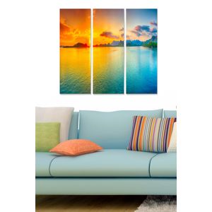 Dekorativna Slika od MDF-a u Više Boja (Set od 3 Komada) - MDF129390128