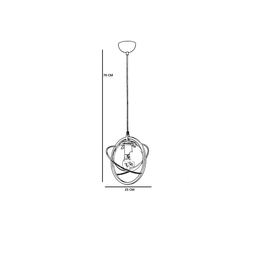 Nepal Tekli Siyah Füme Camlı Sarkıt Lampa - BlackFume Chandelier slika 4